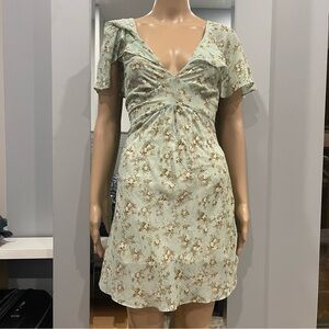 Floral Green Dress